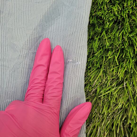 Vintage 70s Disco Button Shirt Medium 19x25 Polyester Blue - Picture 4 of 14